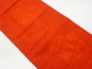 リサイクル　草花模様織出し名古屋帯